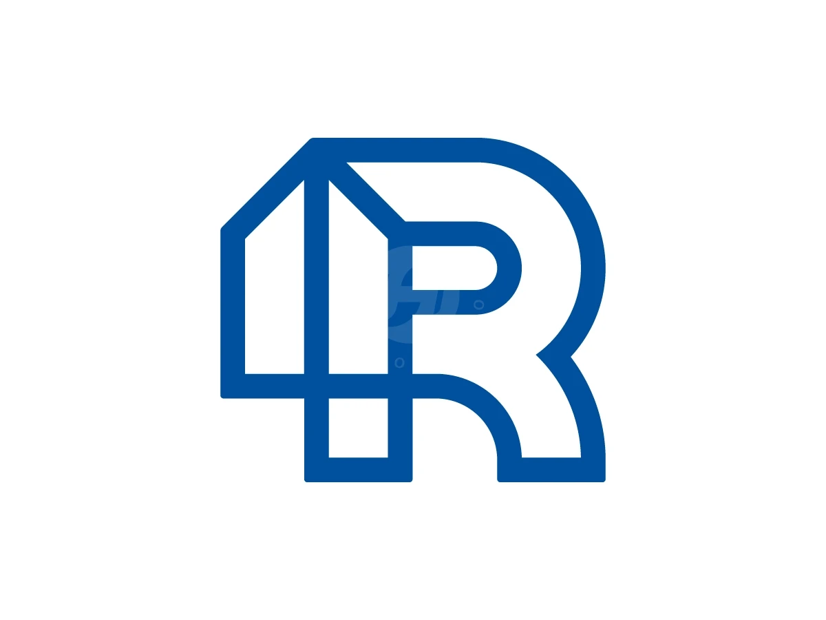Letter R House Logo With A Modern Look - Real Estate Logo design by Muhamad Adek for sale on Highlogo