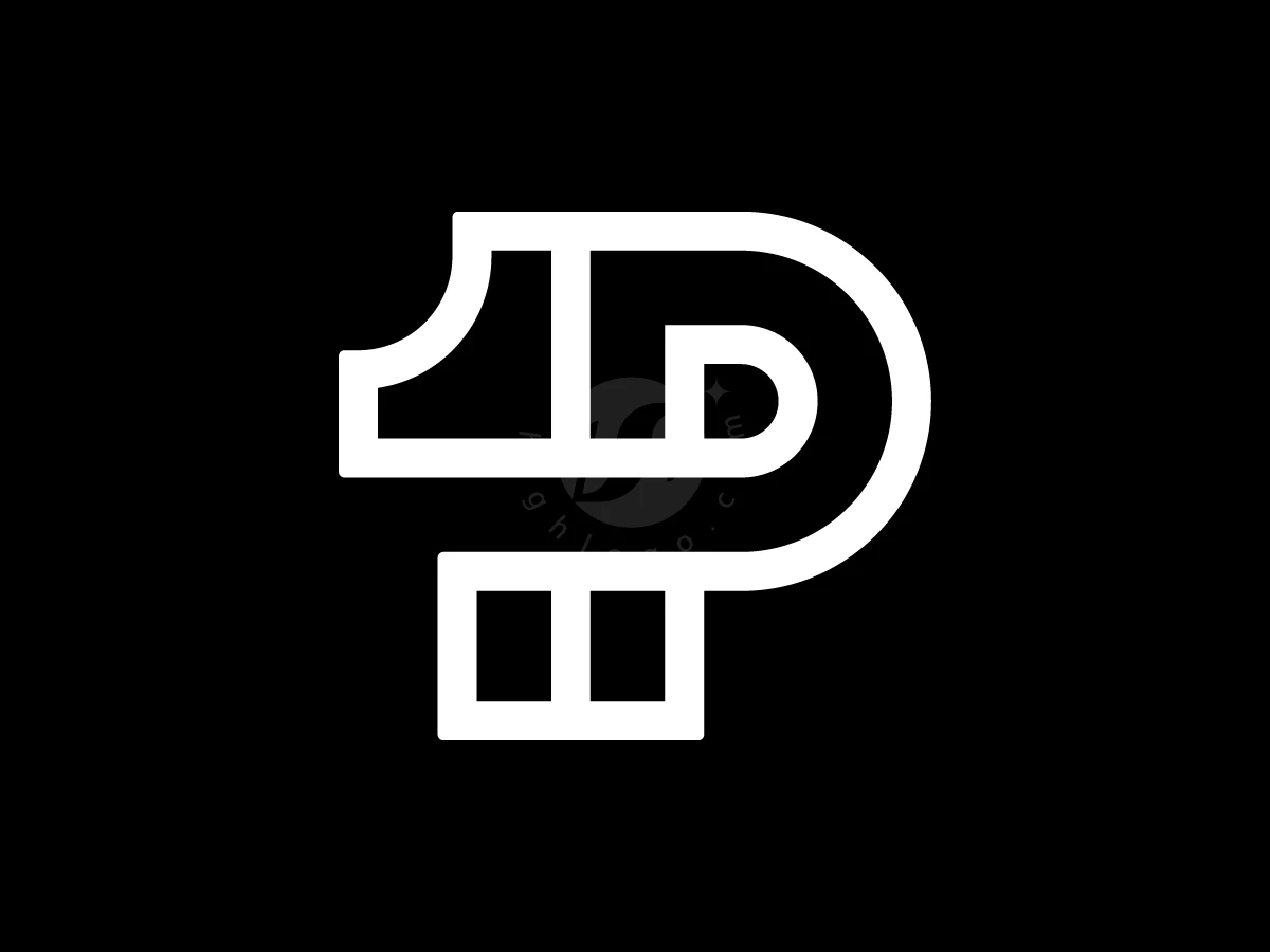 Letter P One Logo With A Modern Look - preview 1