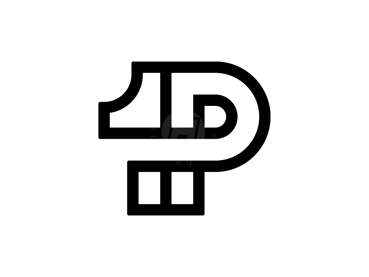 Letter P One Logo With A Modern Look - General Logo design by Muhamad Adek for sale on Highlogo