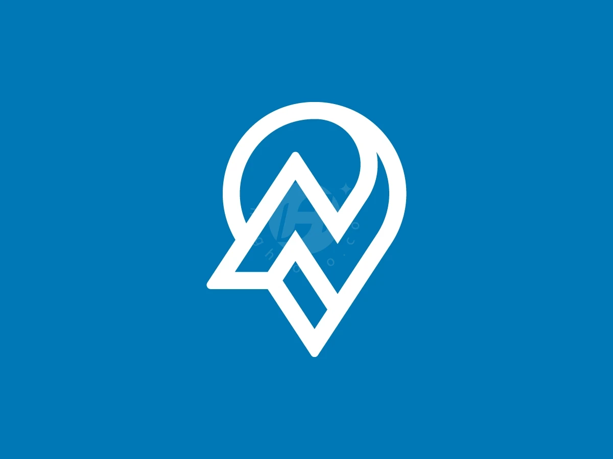 Letter N Pin Map Logo With A Modern Look - preview 1