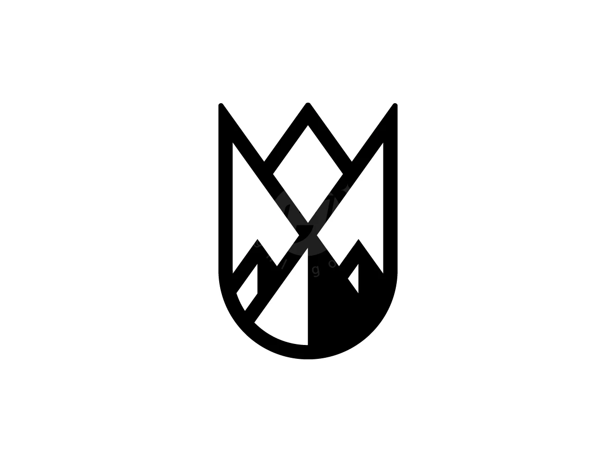 Flower Mountain Logo With A Modern Look - preview 1