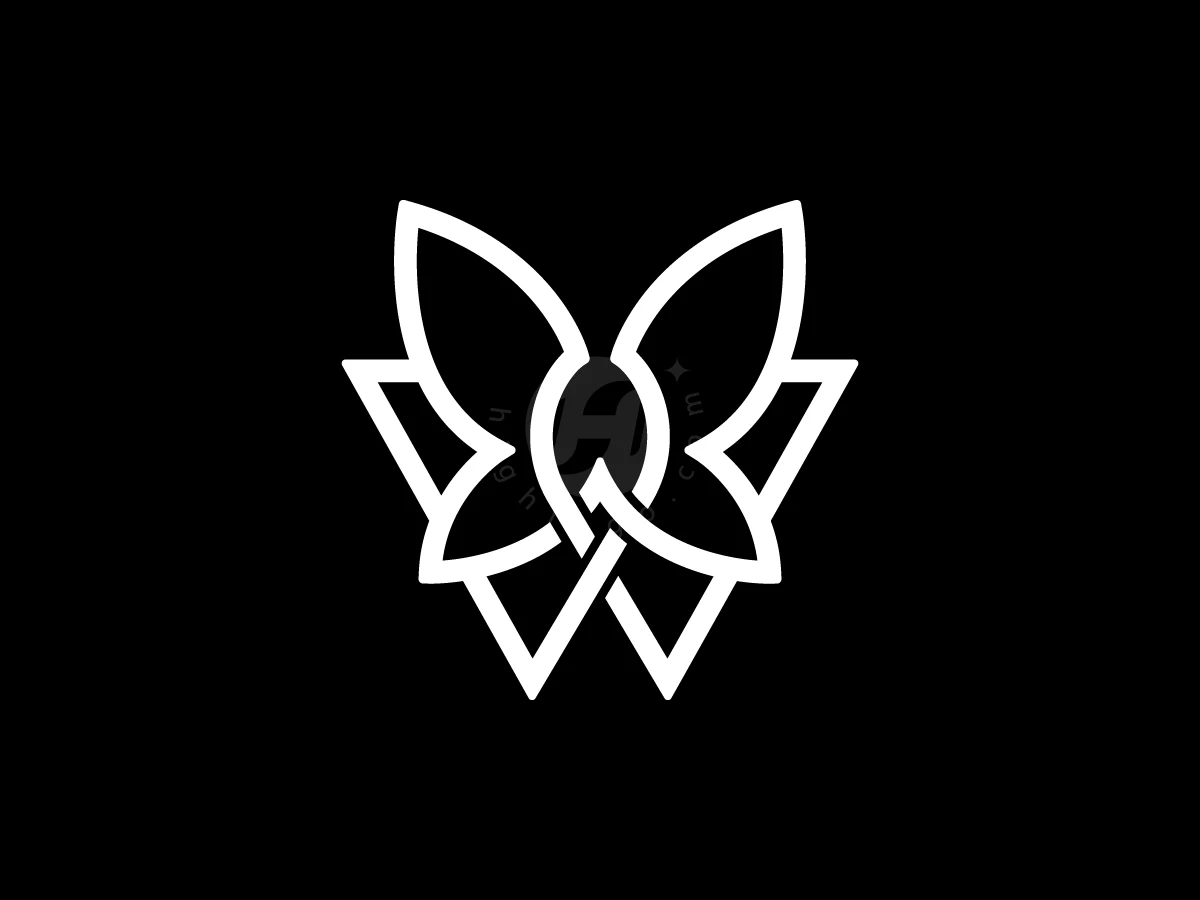 Letter W Butterfly Logo With A Modern Look - preview 1