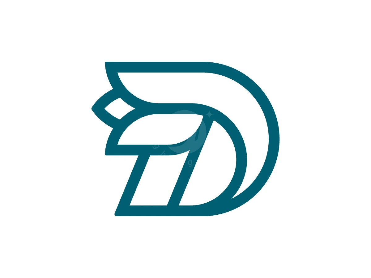 Letter D Flower Logo With A Modern Look - Beauty Logo design by Muhamad Adek for sale on Highlogo