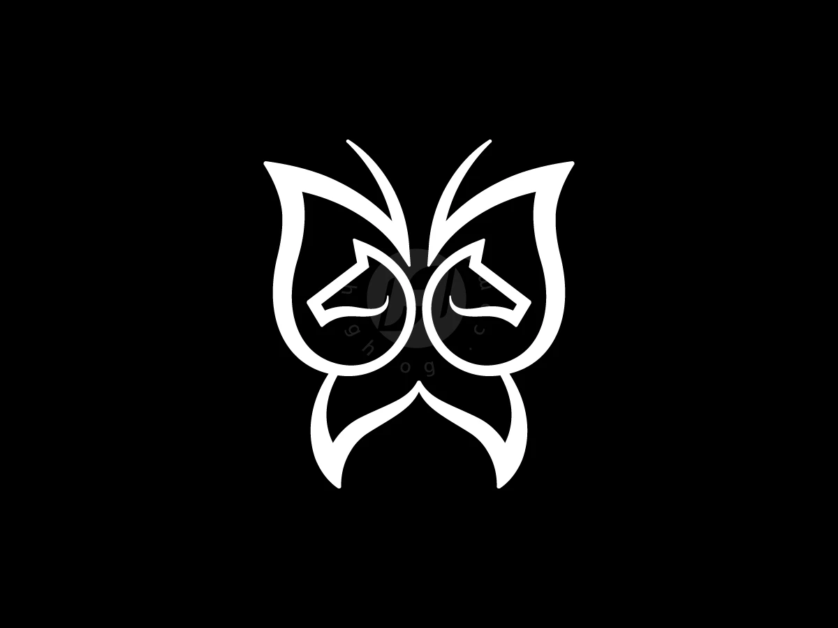 Butterfly Horse Logo With A Modern Look - preview 1