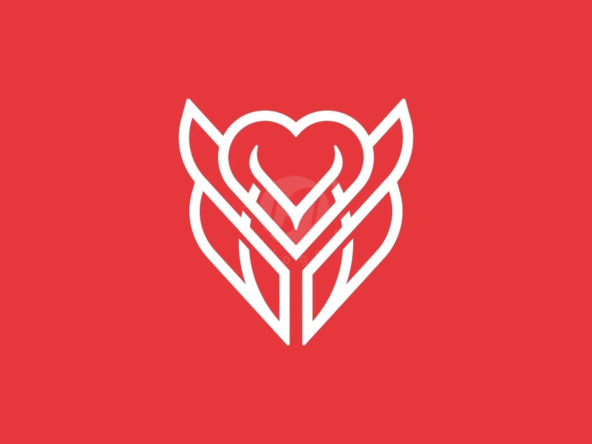 Owl Heart Logo With A Modern Look - preview 1