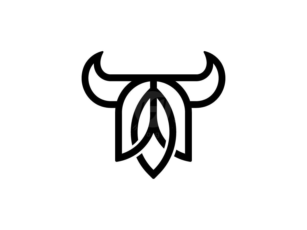 Flower Horned Logo With A Modern Look - preview 1