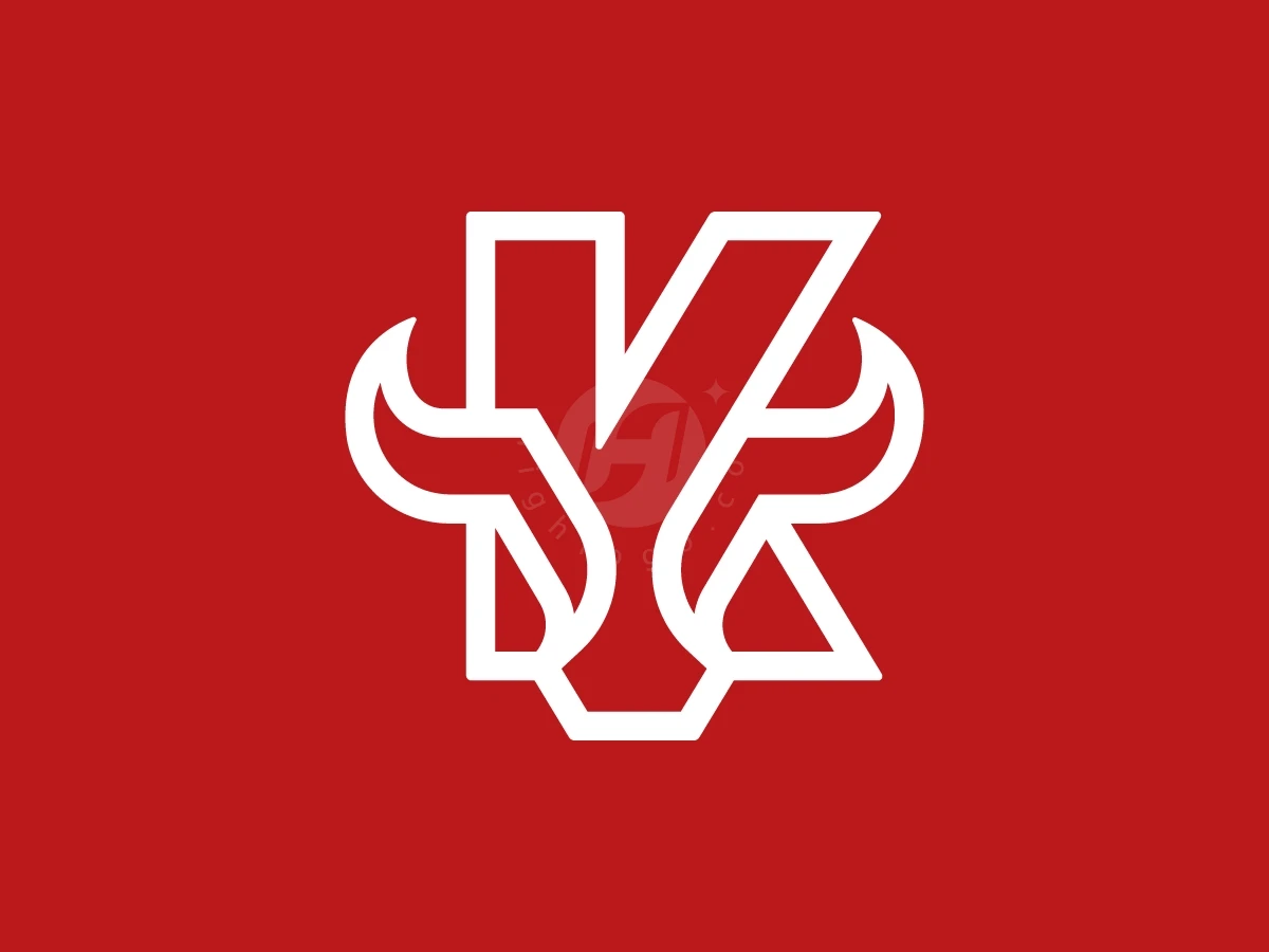 Letter K Bull Logo With A Modern Look - preview 1