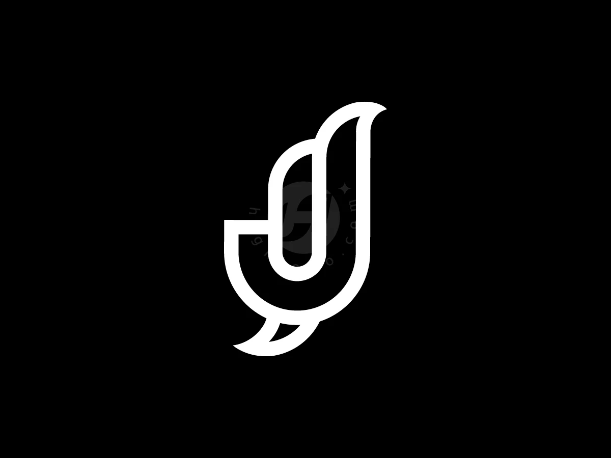 Letter J Eagle Head Logo With A Modern Look - preview 1