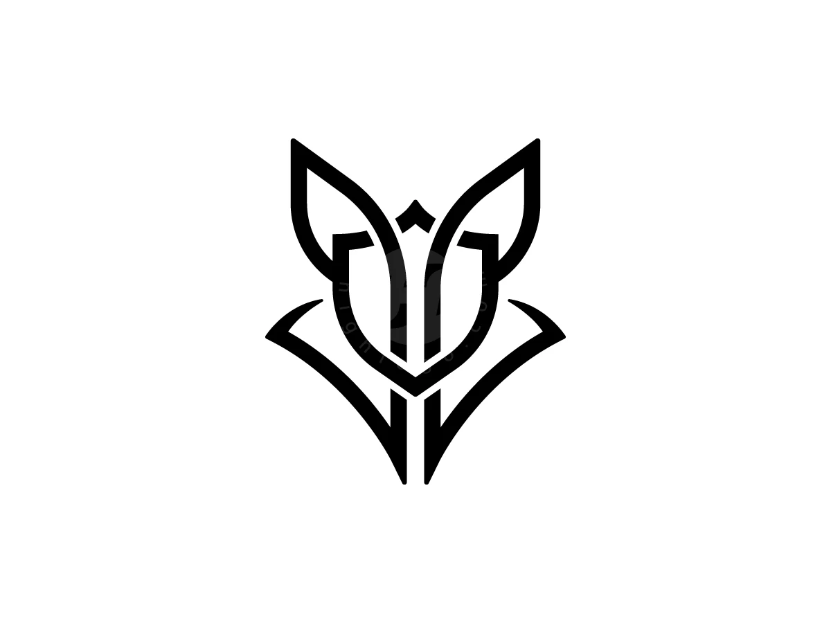 Fox Head Shield Logo With A Modern Look - preview 1