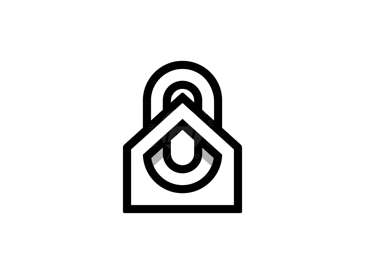 Letter O House Logo With A Modern Look - Real Estate Logo design by Muhamad Adek for sale on Highlogo