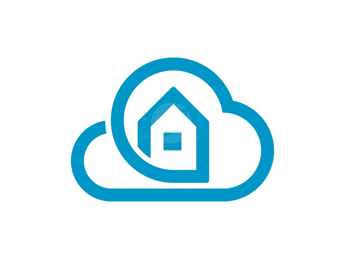 Cloud House Logo With A Modern Look - Technology Logo design by Muhamad Adek for sale on Highlogo