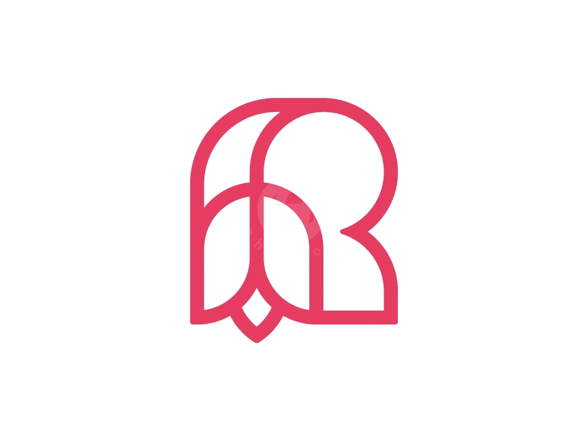 Letter R Rose Logo With A Modern Look - Beauty Logo design by Muhamad Adek for sale on Highlogo