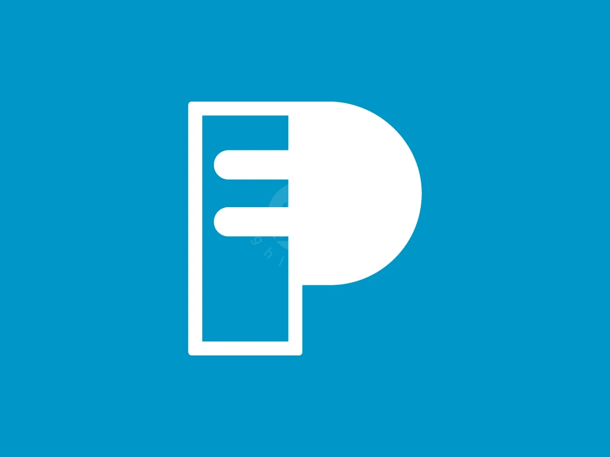 Letter P Plug Logo With A Simple Look - preview 1