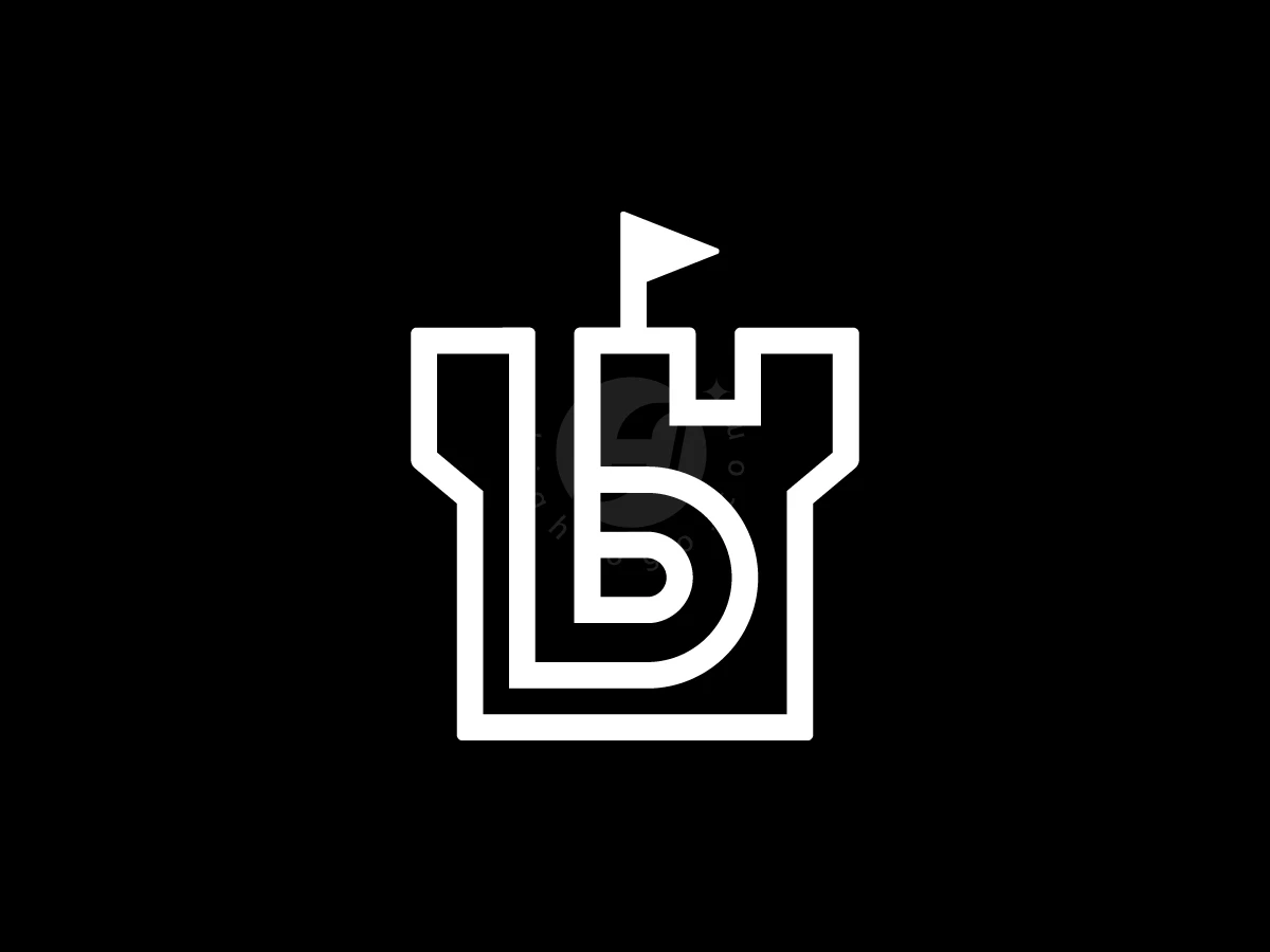 Letter B Fortress Logo  With A Modern Look - preview 1