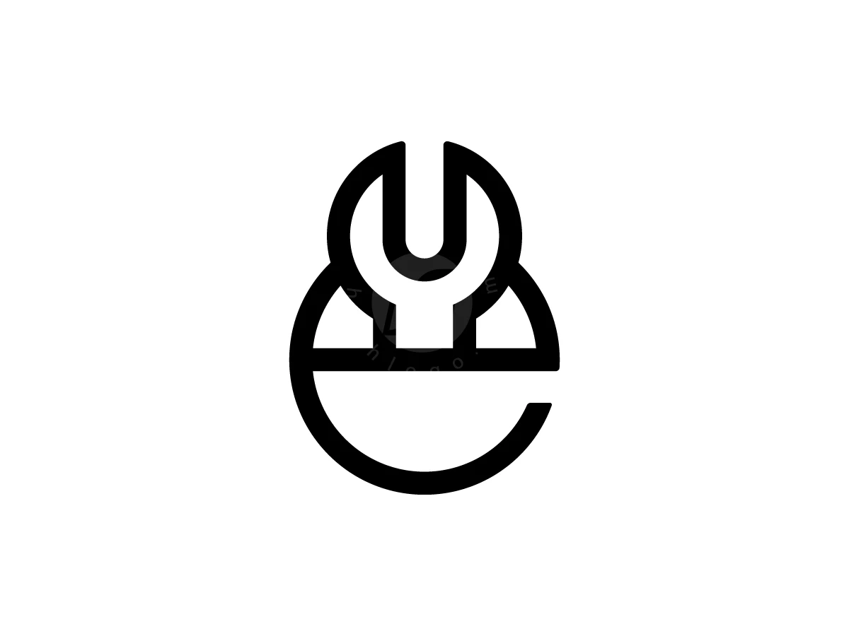 Letter E Wrench Logo With A Modern Look - General Logo design by Muhamad Adek for sale on Highlogo