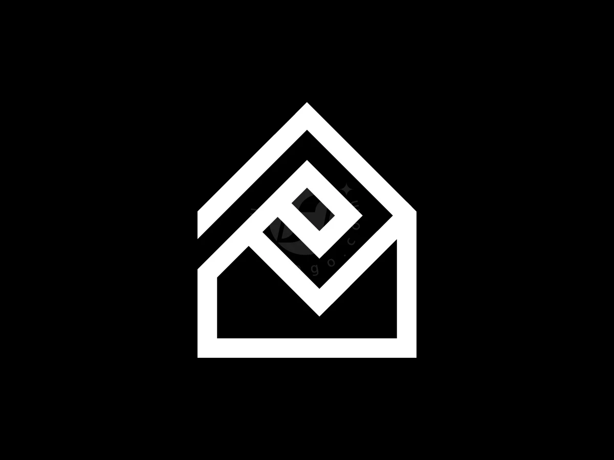 Letter P House Logo With A Modern Look - preview 1