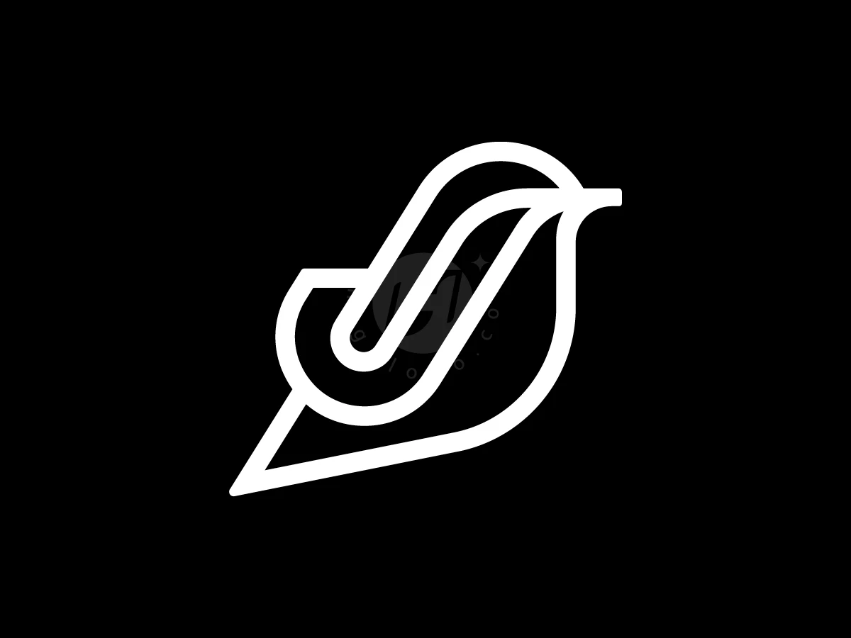 Letter J Bird Logo With A Modern Look - preview 1