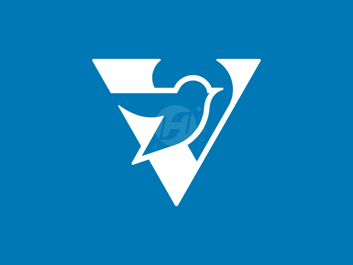 Letter V Bird Logo With A Modern Look - preview 1