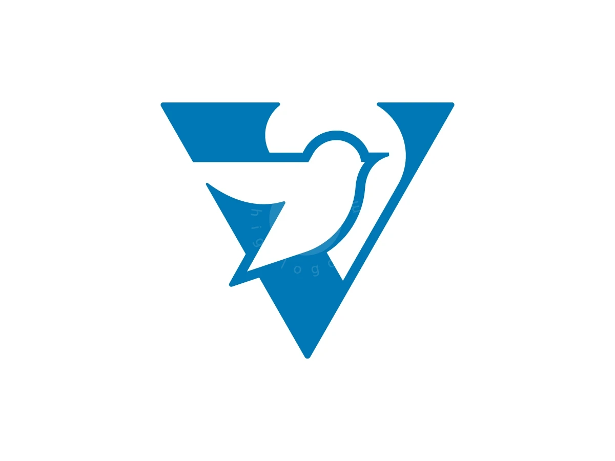 Letter V Bird Logo With A Modern Look - Animal Logo design by Muhamad Adek for sale on Highlogo