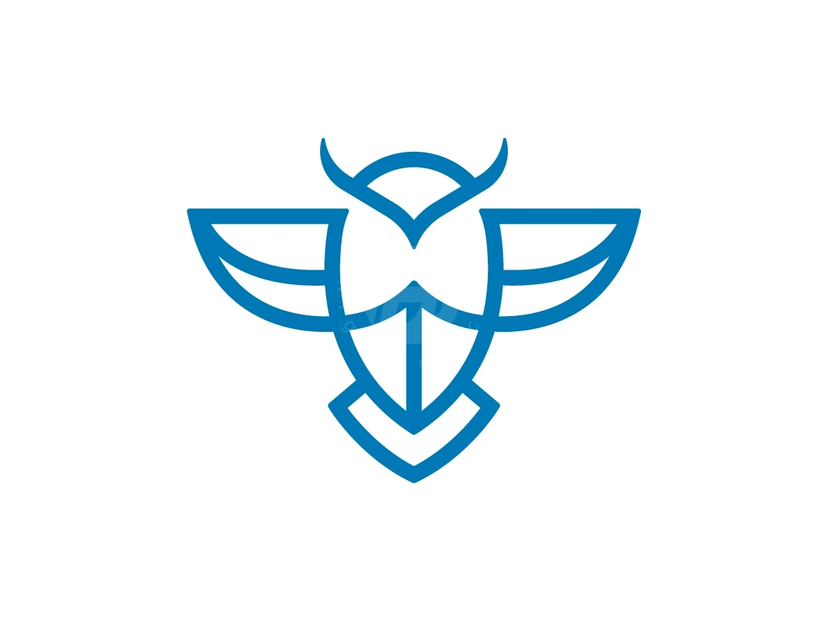Owl Shield Logo With A Modern Look - Animal Logo design by Muhamad Adek for sale on Highlogo
