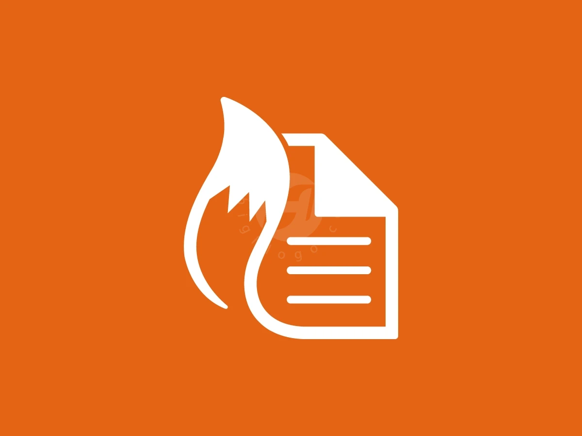 Document Fox Tail Logo With A Modern Look - preview 1