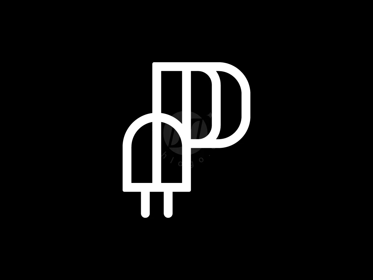 Letter P Plug Logo With A Modern Look - preview 1