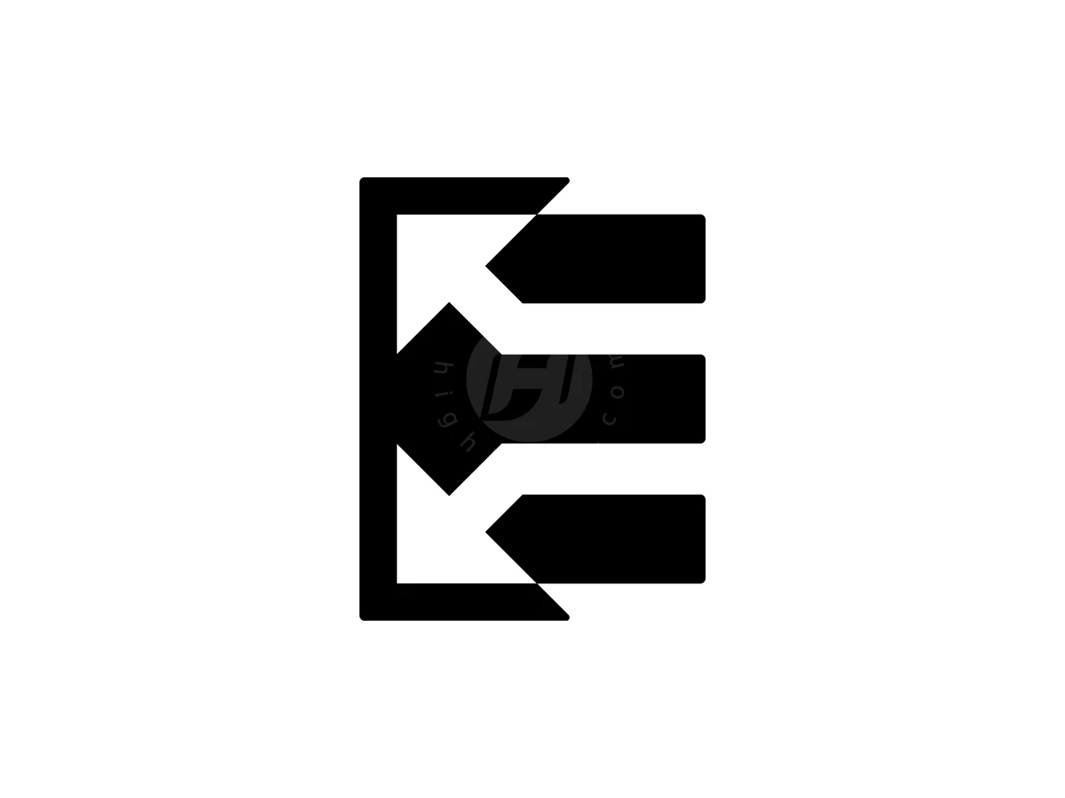 Letter E Arrow Logo With A Modern Look - General Logo design by Muhamad Adek for sale on Highlogo