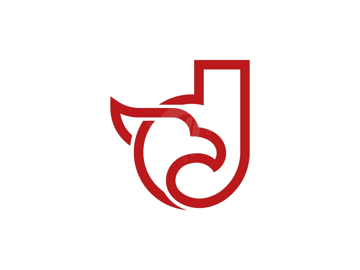Letter D Eagle Head Logo With A Modern Look - Animal Logo design by Muhamad Adek for sale on Highlogo