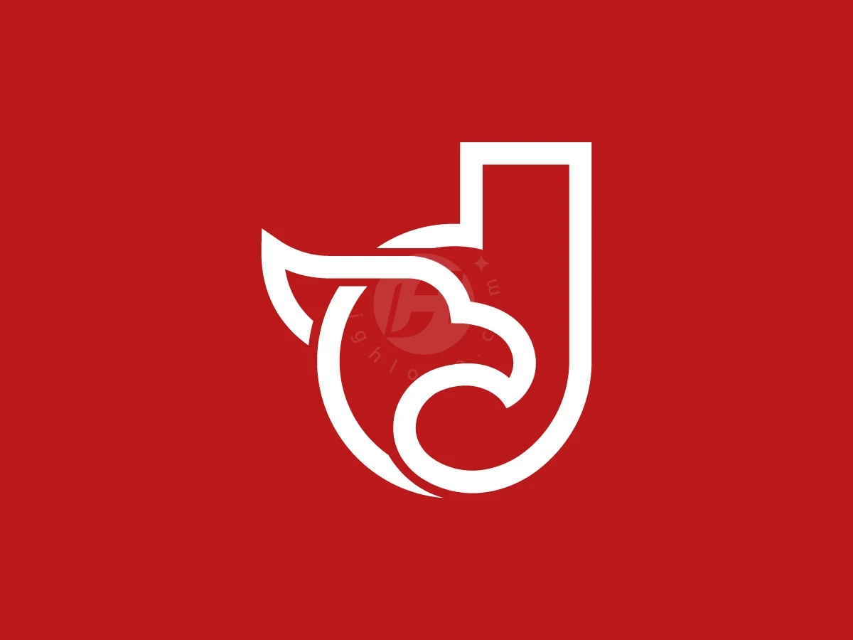 Letter D Eagle Head Logo With A Modern Look - preview 1