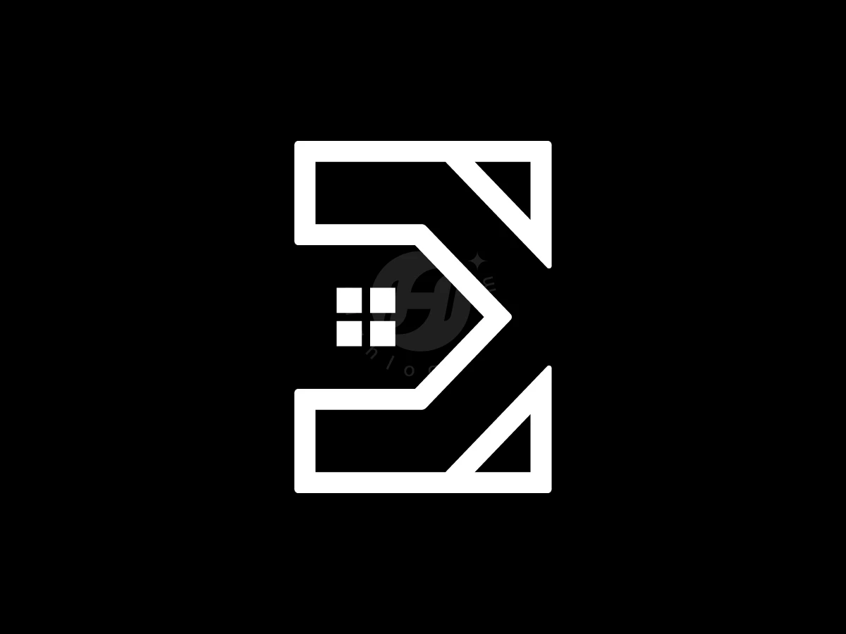 Letter E House Logo With A Modern Look - preview 1