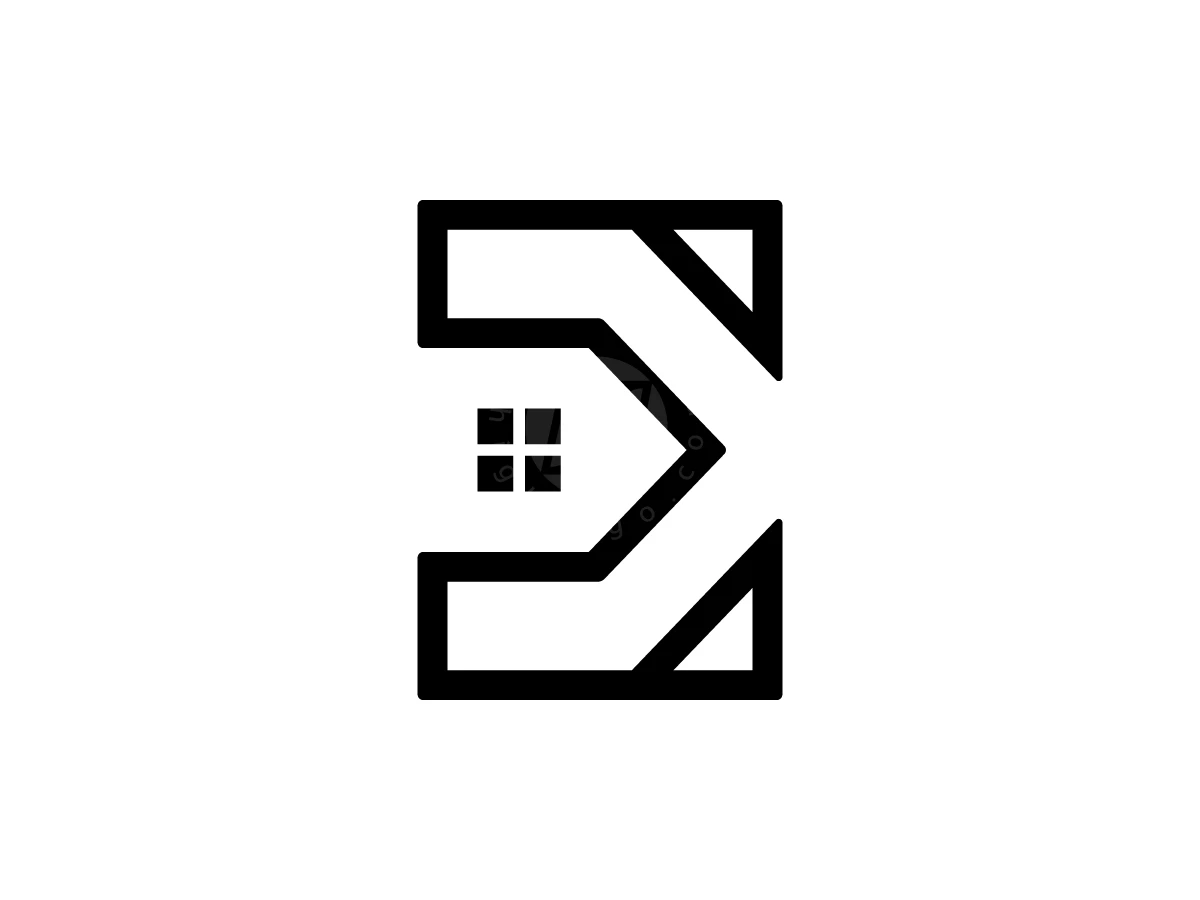 Letter E House Logo With A Modern Look - Real Estate Logo design by Muhamad Adek for sale on Highlogo