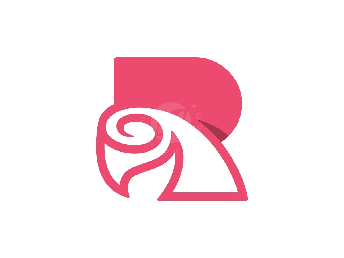 Letter R Rose Logo With A Modern Look - Beauty Logo design by Muhamad Adek for sale on Highlogo