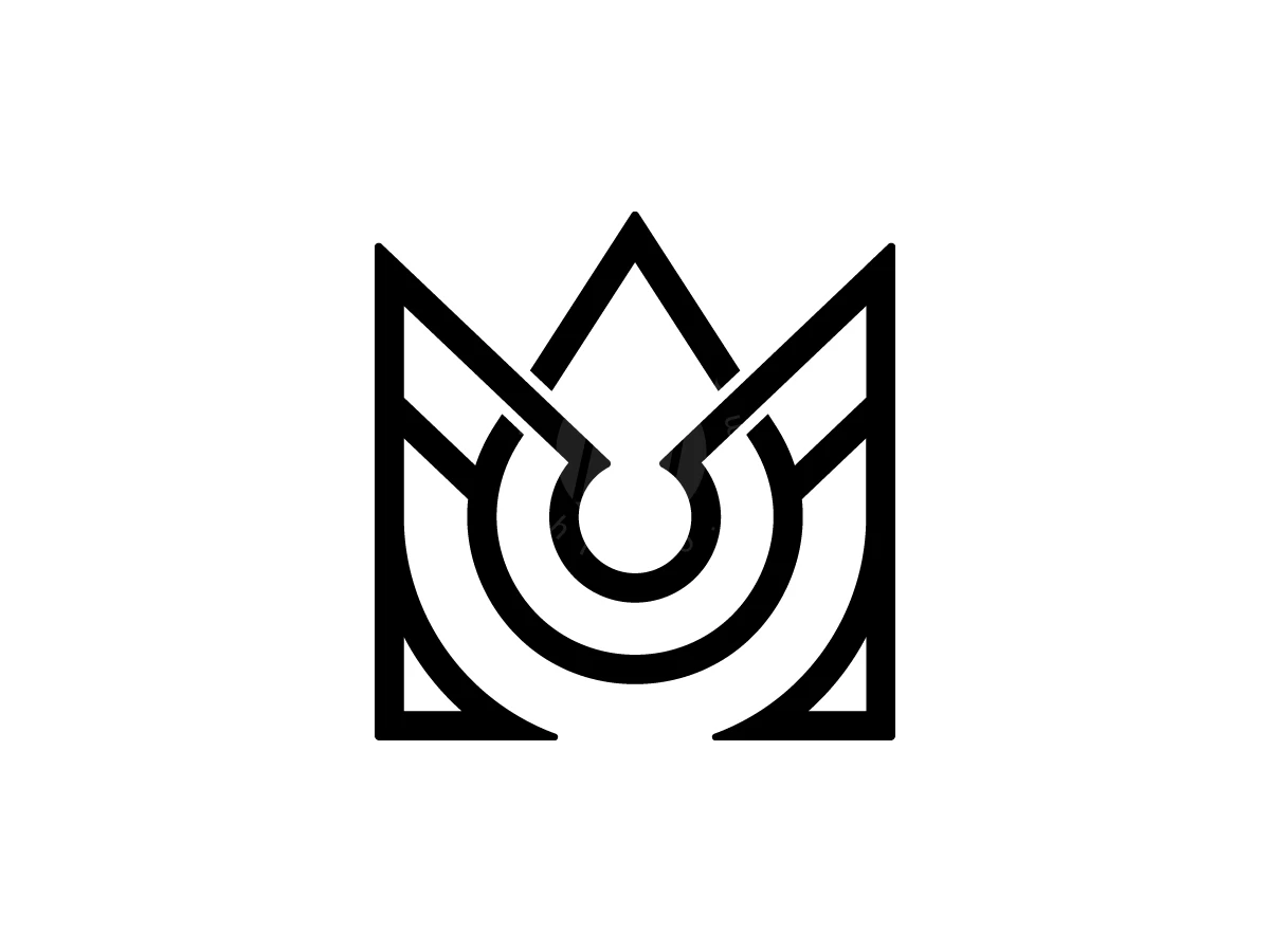 Letter M Drop Logo With A Modern Look - preview 1