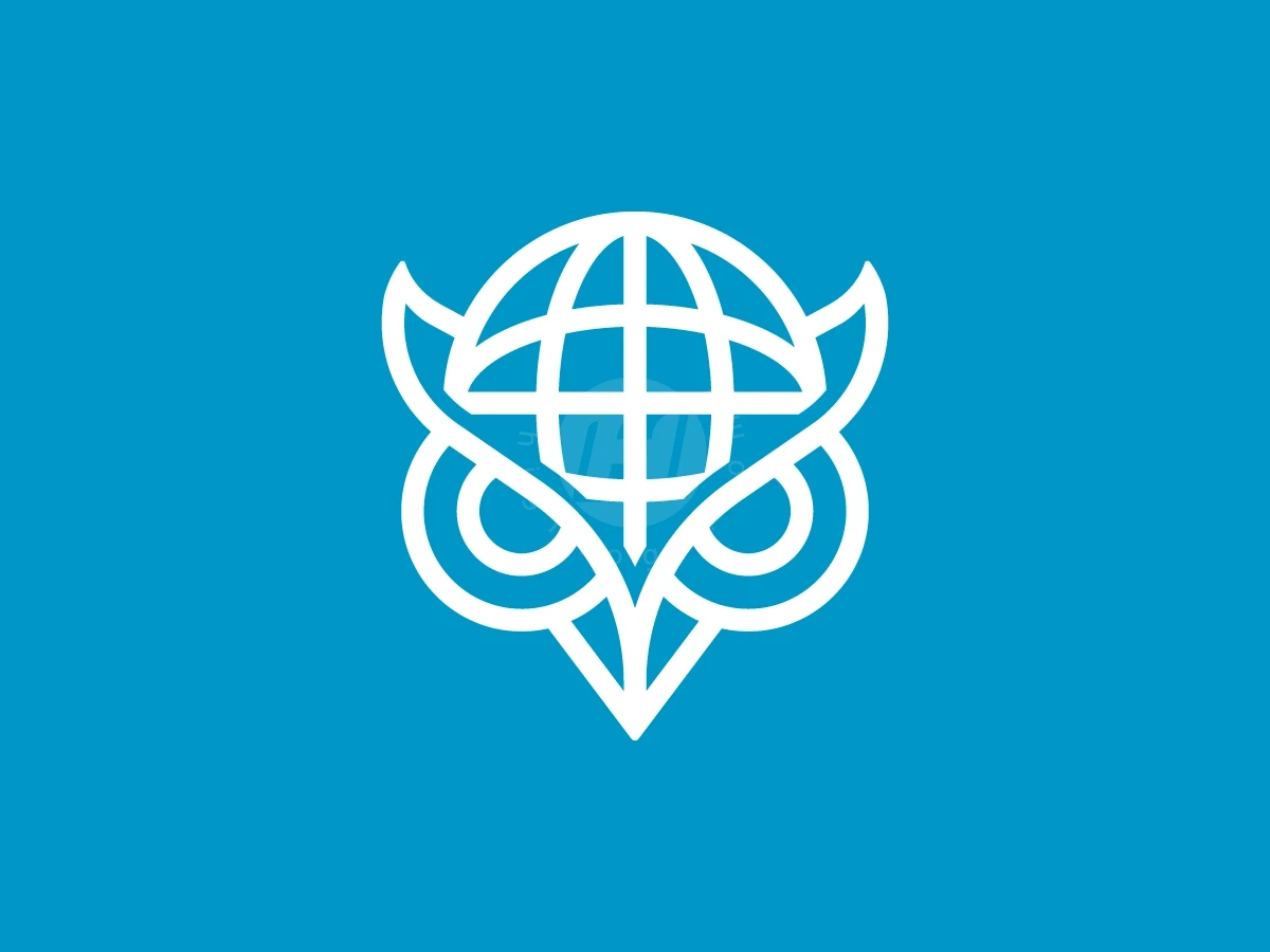 Owl Globe Logo With A Modern Look - preview 1
