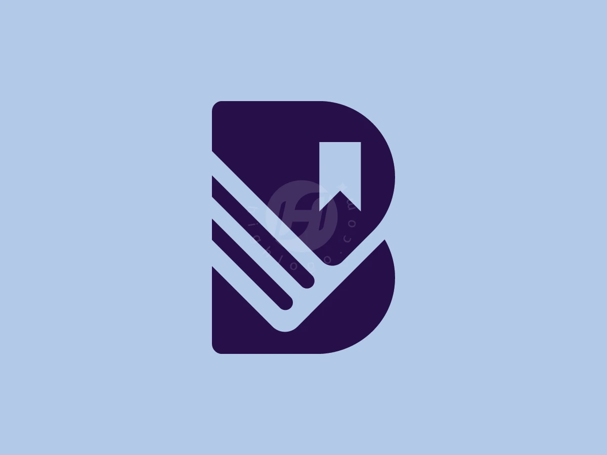 Letter B Book Modern Logo - Lettermark Logo design by ions for sale on Highlogo