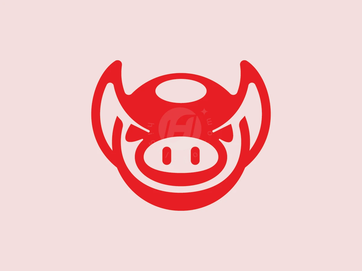 Pig Unique Power Identity Logo - Animal Logo design by ions for sale on Highlogo