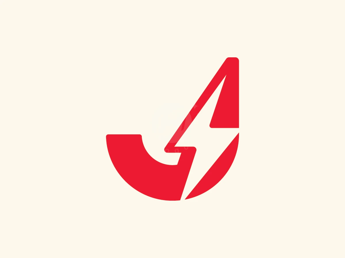 Letter J Bolt Tech Connectivity Logo - Logo Logo design by ions for sale on Highlogo