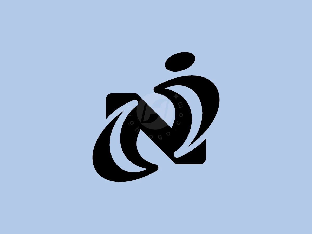 Letter Ni Network Connectivity Logo - Logo Logo design by ions for sale on Highlogo