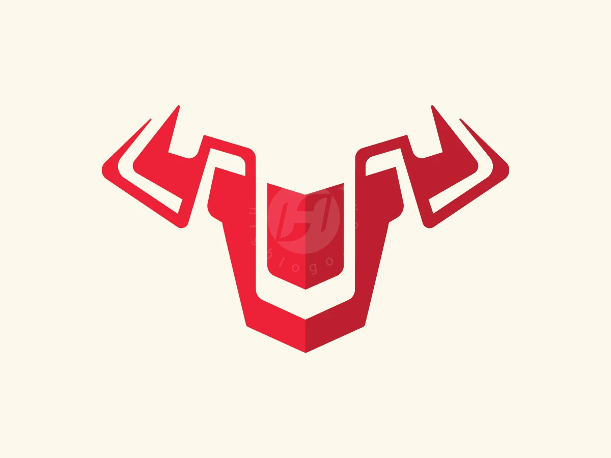 Bull Abstract Geometric Logo - Animal Logo design by ions for sale on Highlogo