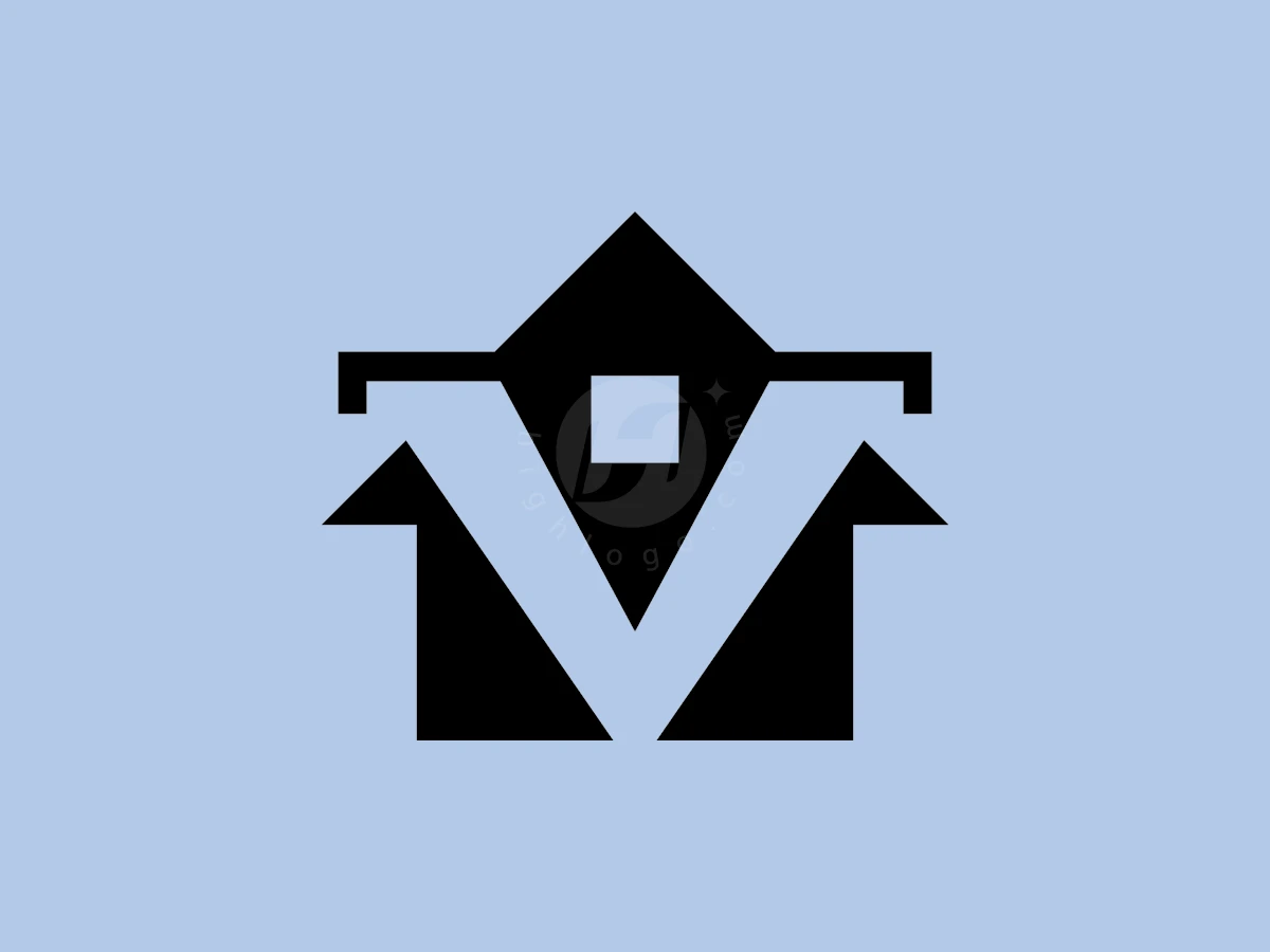 Letter V Village Home Modern Logo - Real Estate Logo design by ions for sale on Highlogo
