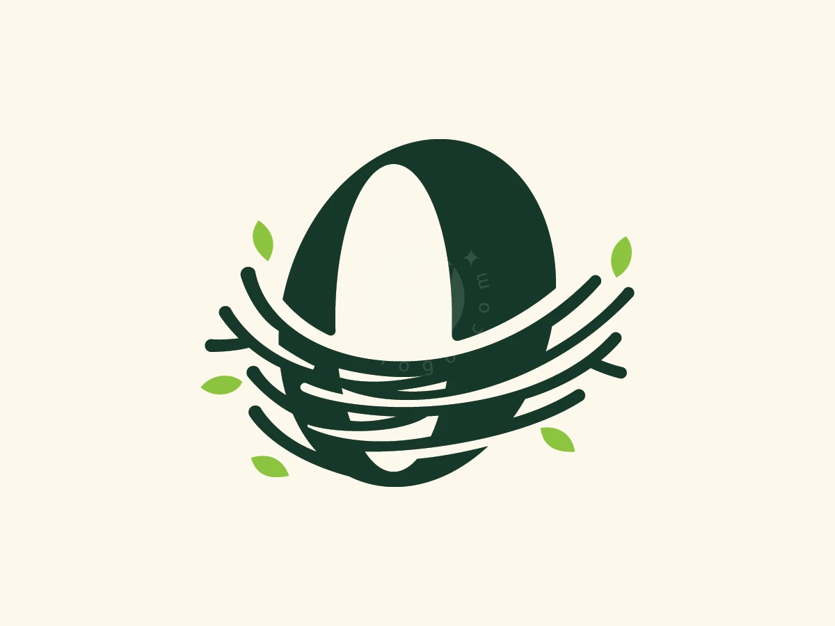 Letter O Nest Unique Monogram Logo - Beauty Logo design by ions for sale on Highlogo