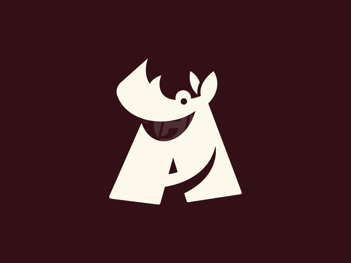 Letter A Rhino Armor Agency Logo - Animal Logo design by ions for sale on Highlogo