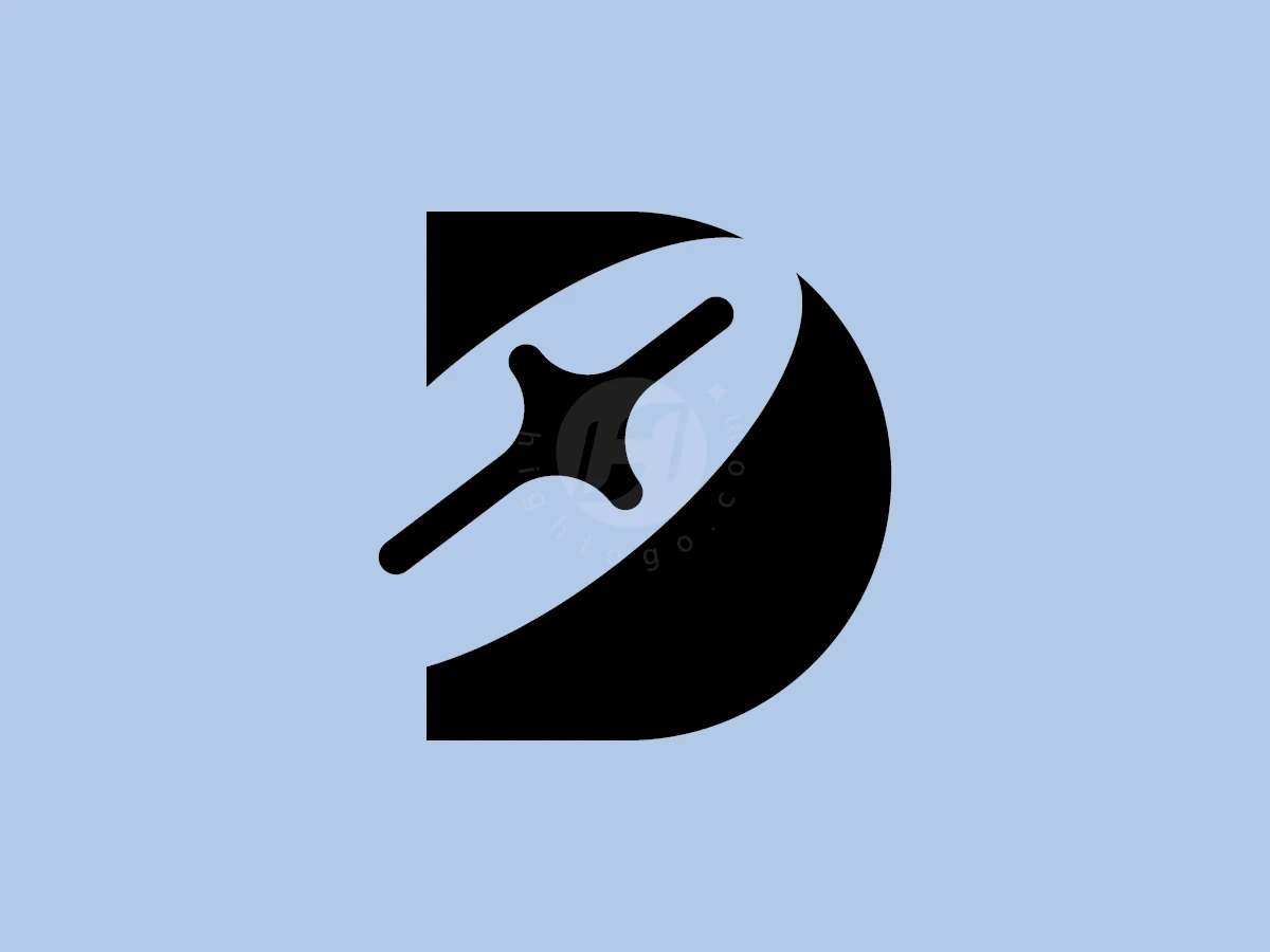 Letter D Screw Industrial Minimalist Logo - Logo Logo design by ions for sale on Highlogo