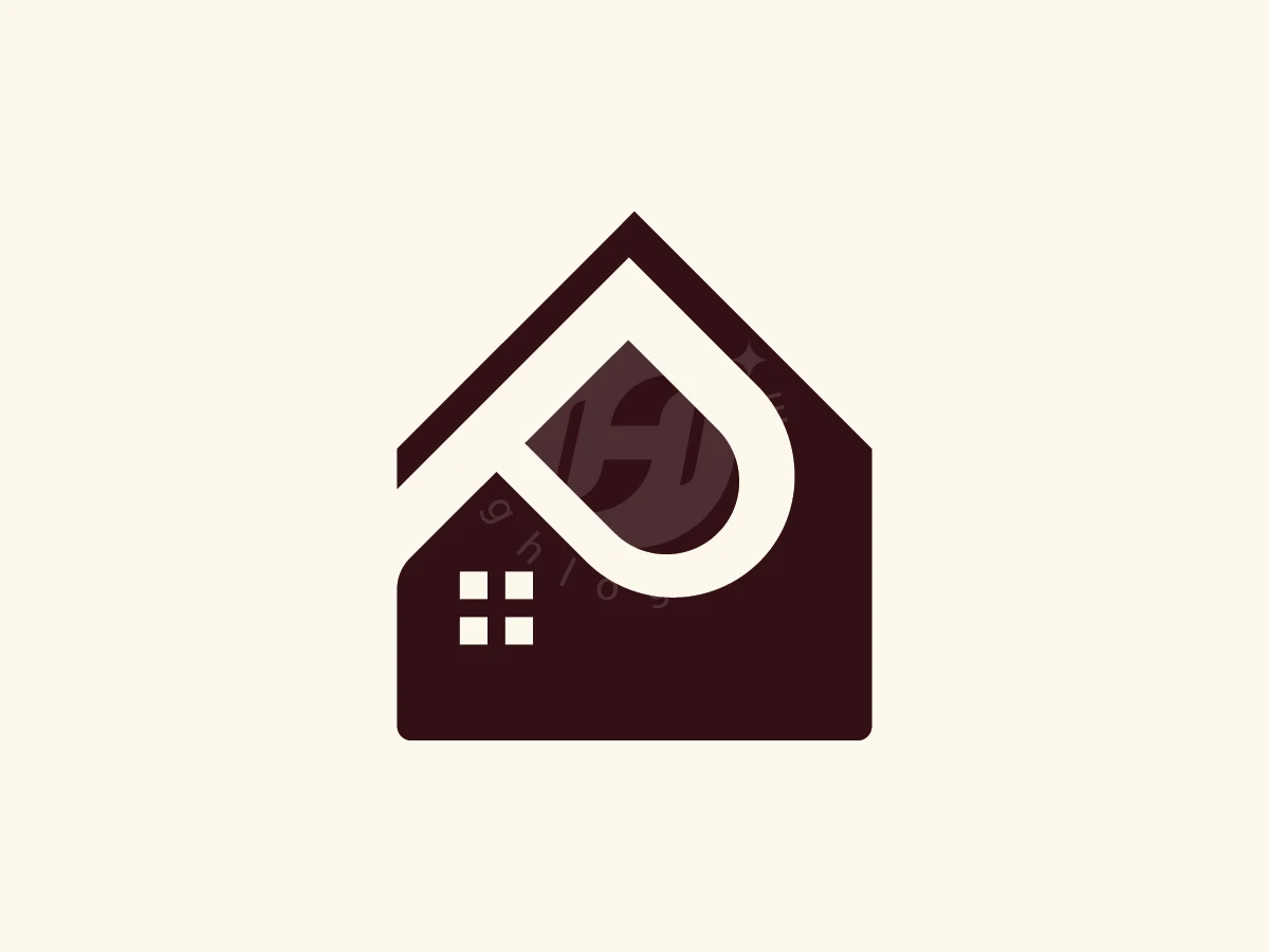 Letter P Home Minimalist Architect Logo - Real Estate Logo design by ions for sale on Highlogo