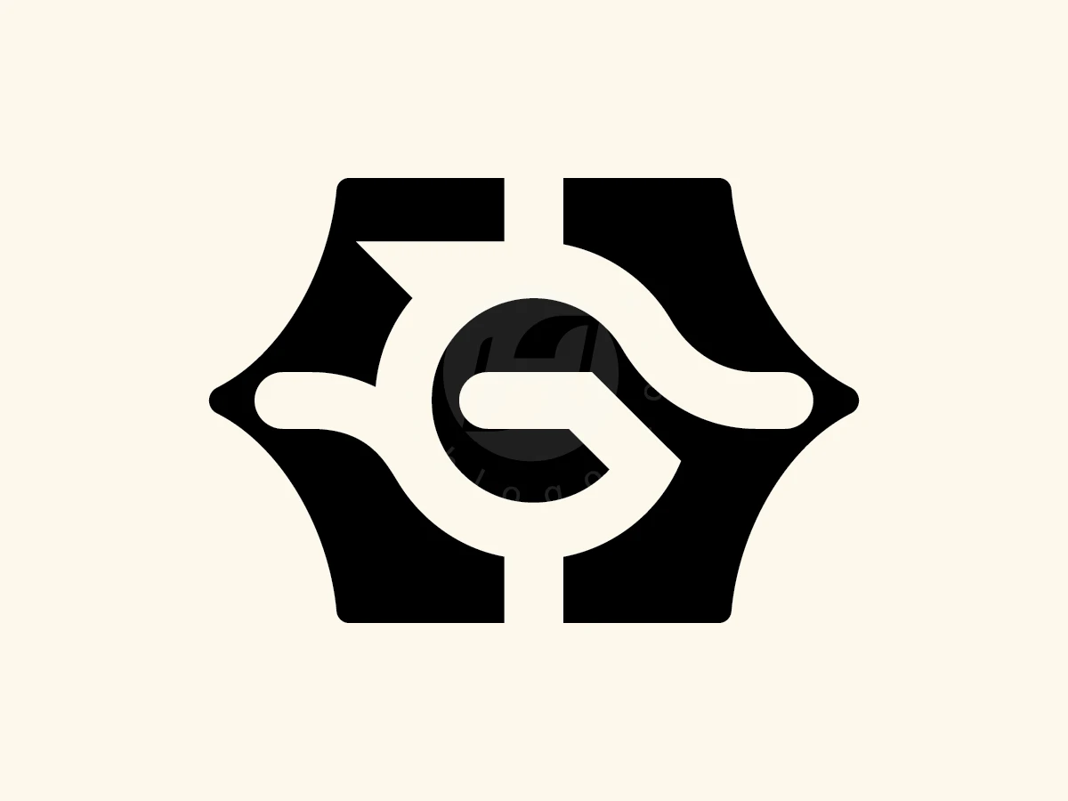 Letter Gh Or Hg Modern Monogram Logo - Logo Logo design by ions for sale on Highlogo