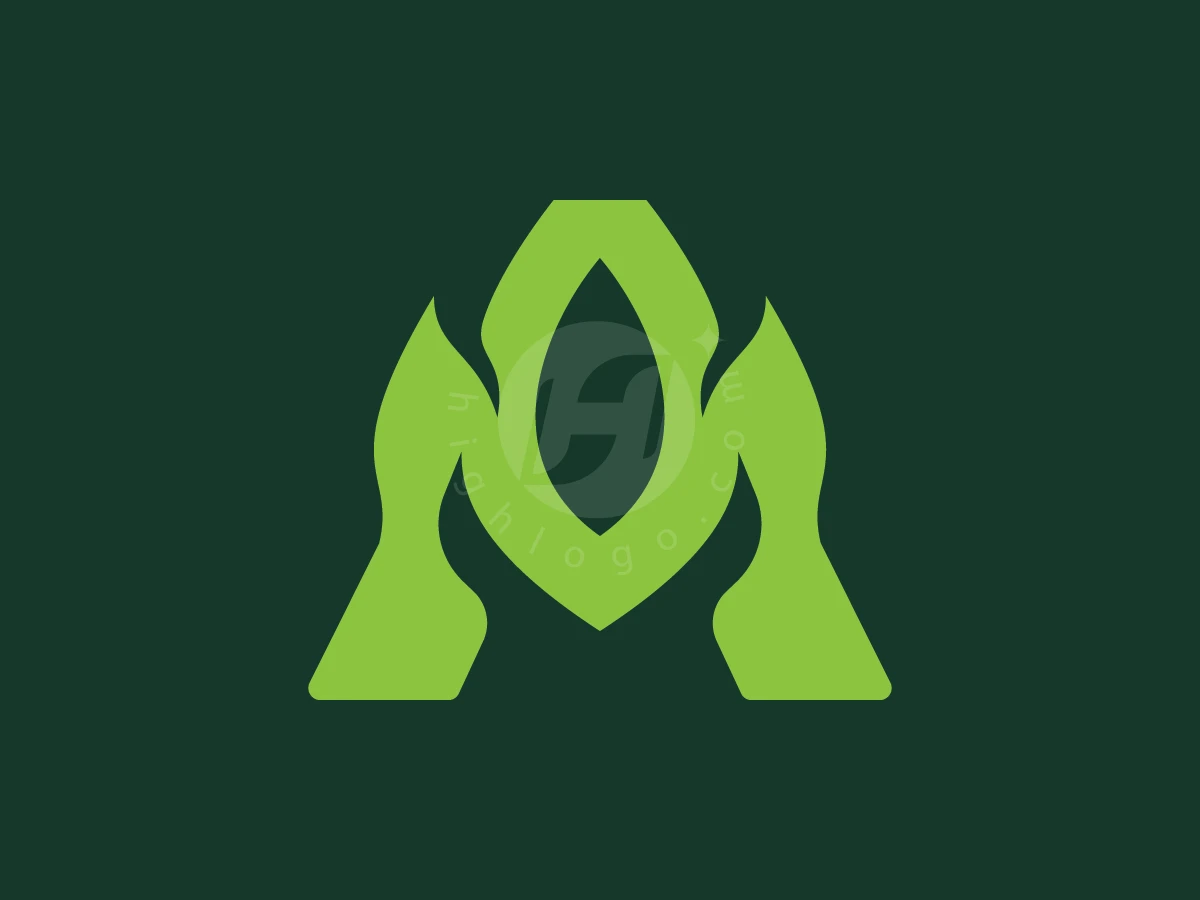 Letter Am Leaf Nature Wellness Logo - Logo Logo design by ions for sale on Highlogo