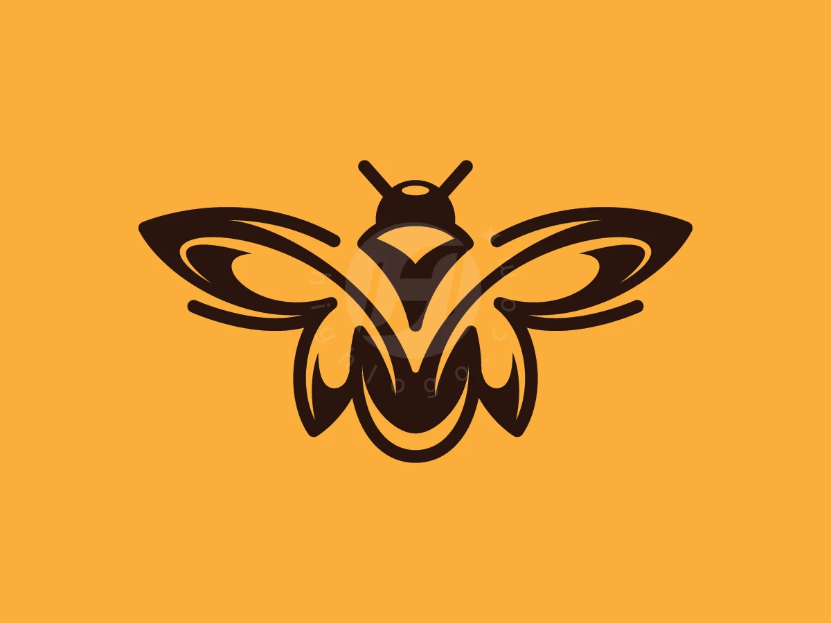 Minimalist Bee Organic Honey Logo - Animal Logo design by ions for sale on Highlogo