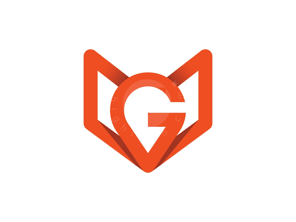 Letter G And Fox Head Minimalist Logo - Logo Logo design by ions for sale on Highlogo