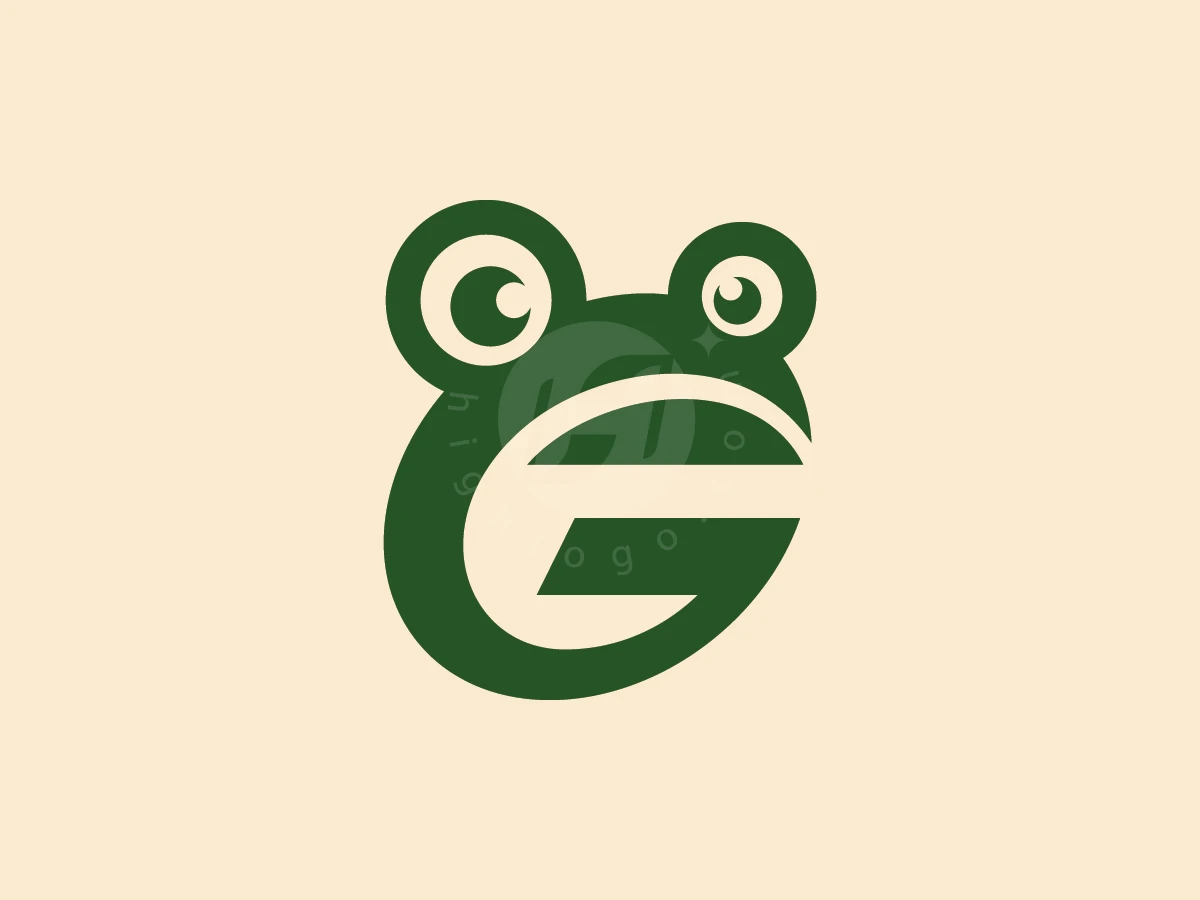 Letter G And Frog Organic Green Logo - Animal Logo design by ions for sale on Highlogo