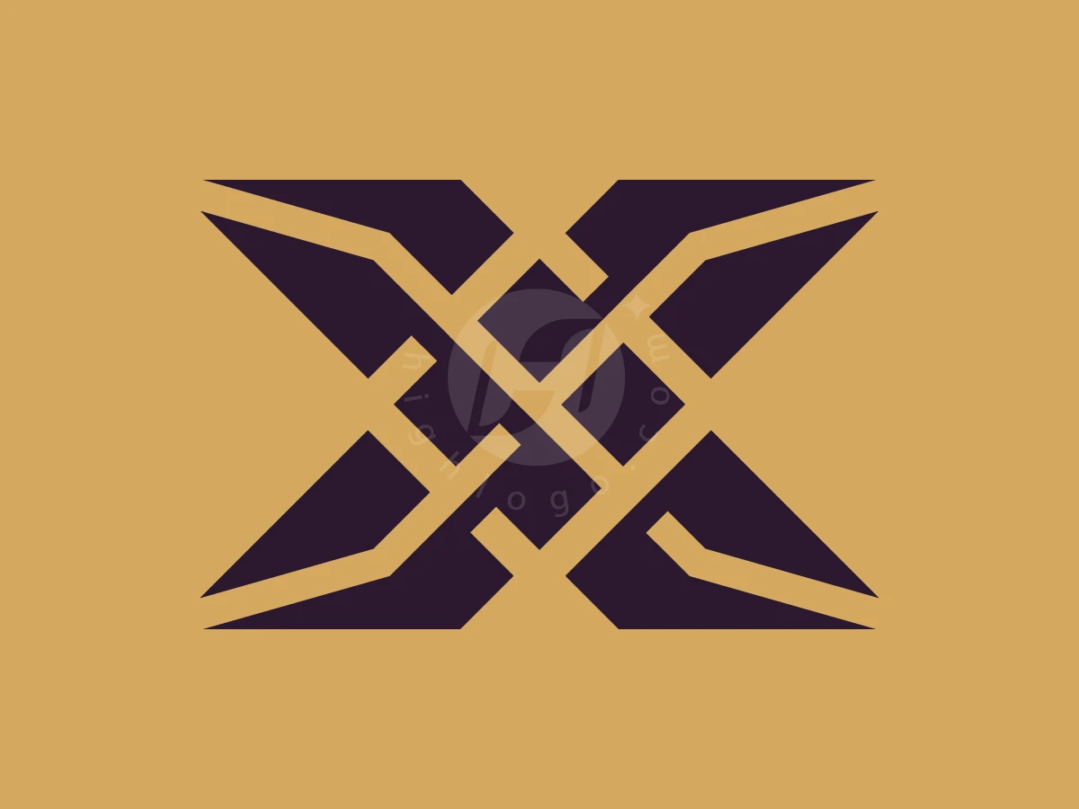 Letter X Monogram And Geometric Tech Modern Logo - Logo Logo design by ions for sale on Highlogo